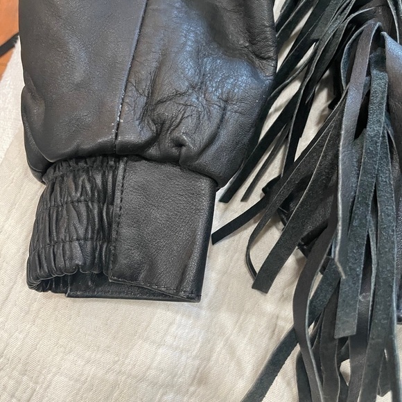 Harley-Davidson Leathers Fringe Jacket – Black – Size 38 Quilted Liner - Picture 2 of 6